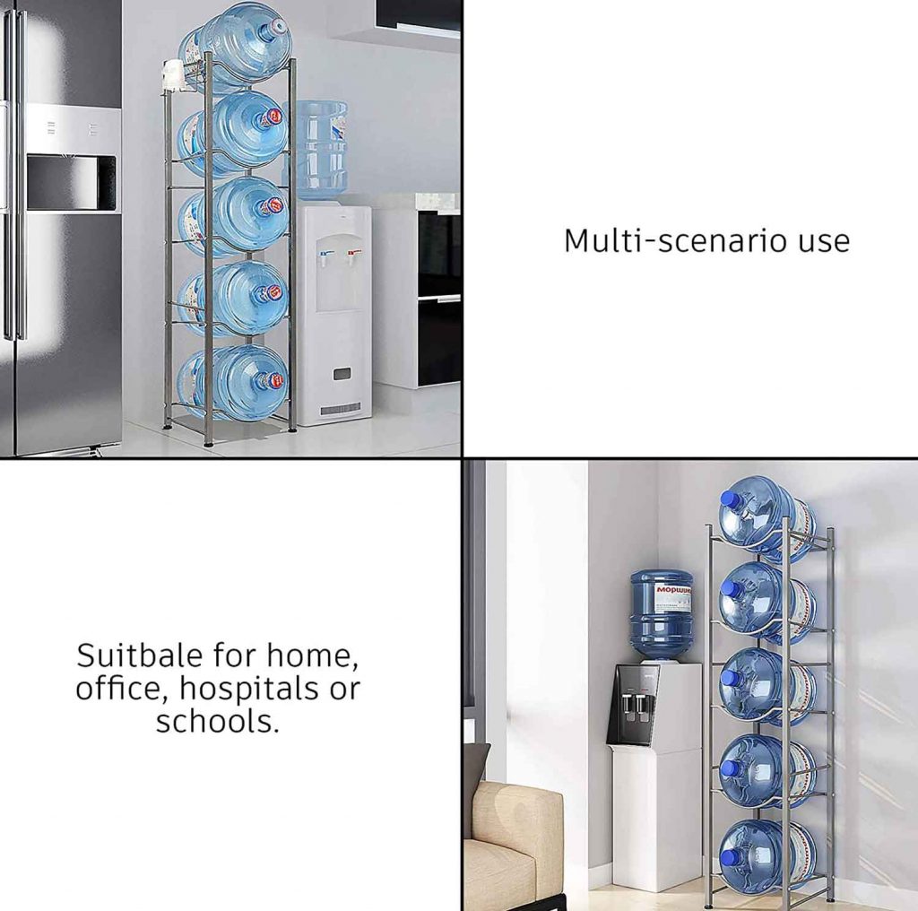 Water Bottle Storage/Rack/Stand/Holder For 5 Gallon Water Dispenser, 5 Tier, For Home, Office, Kitchen