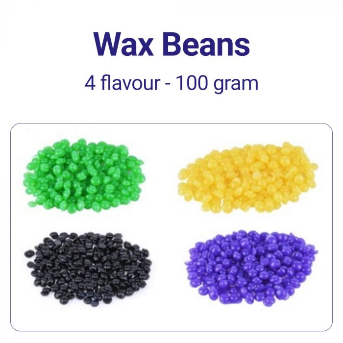 Wax Removal Kit - Set Includes Pro Wax Heater Machine / Wax Beans 100 Grams / Depilatory paper 100pC / Sticks 10nos
